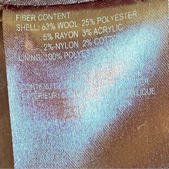 Hilary Radley New York Black Wool Blend Poncho Cape Jacket Size XS - Picture 8 of 10